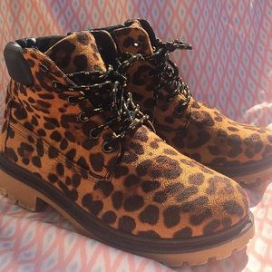 Leopard Print Boots